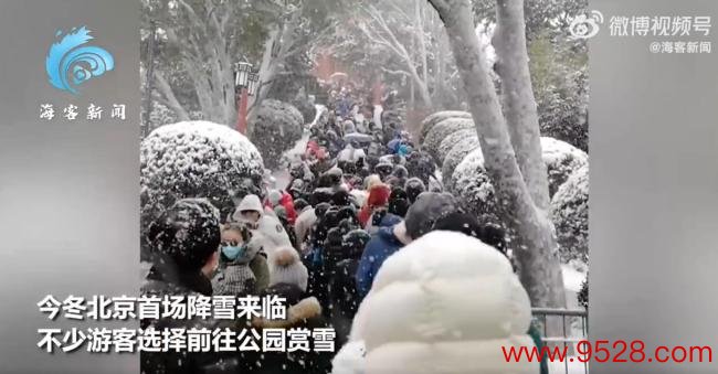 北京游来宾从众式赏雪：扎堆拍故宫开云(中国)开云kaiyun·官方网站