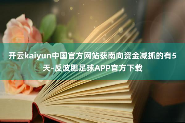 开云kaiyun中国官方网站获南向资金减抓的有5天-反波胆足球APP官方下载